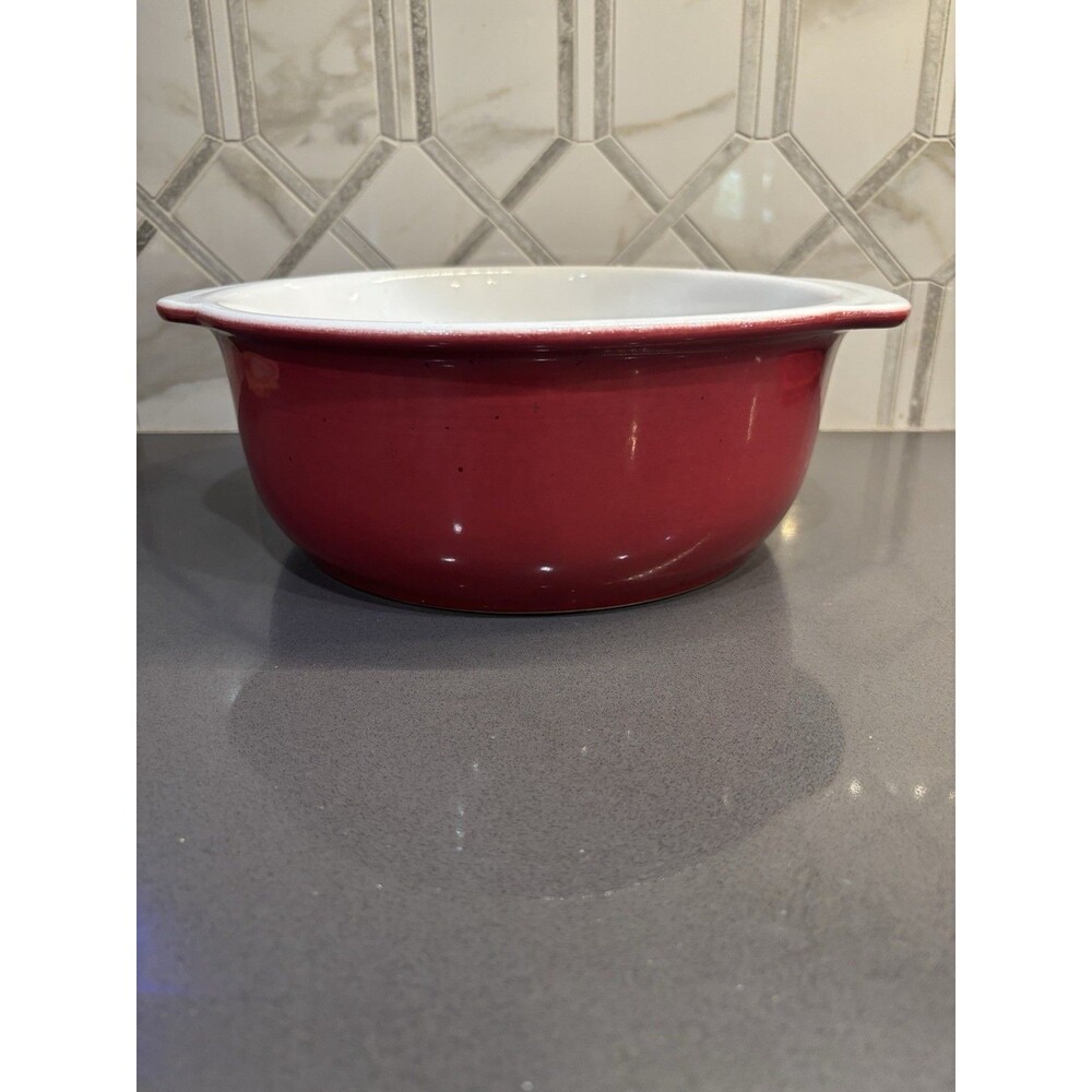 Corelle Coordinates 2.5 Qt Red Stoneware Casserole Dish - No Lid Oven Safe